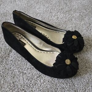 Mimco Size 36 Premonition Ballet Black Flat Shoes
